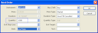 Cara mengisi kolom Quantity Streamster