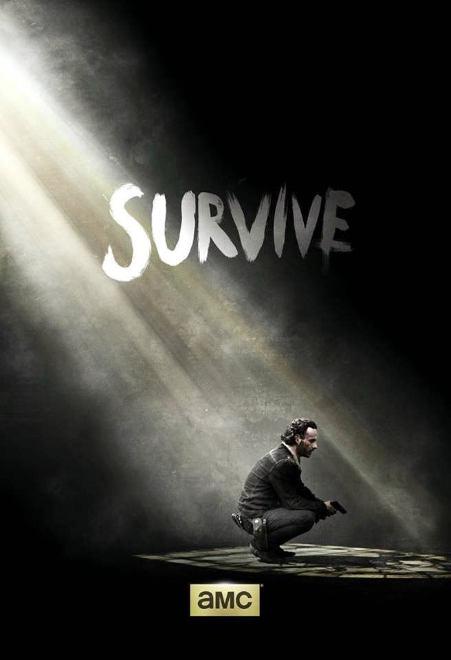 Pôster oficial do seriado Walking Dead 5º temporada, final de 2014.