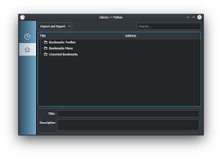 Faikon comes with bookmark import and export tools, so you can bring your Firefox bookmarks with you