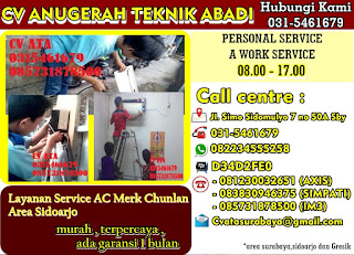 Layanan Service AC Merk Chunlan Area Sidoarjo 