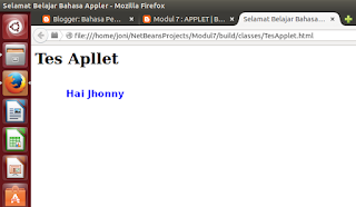 MODUL 7 : APPLET