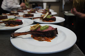 Venison Tenderloin with Chimichurri and Okra 3 Ways (stewed, pickled and fried)