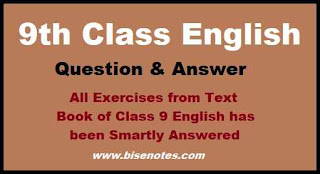 9th Class English Question Answers