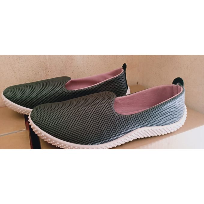 Generic Solid Women's Slip On Comfortable Shoes - Grey