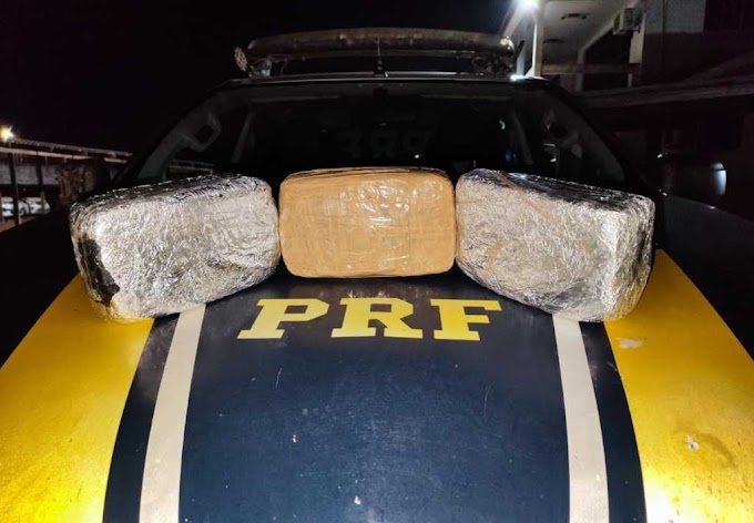 PRF intercepta carregamento de skunk transportado por boliviano em táxi em Rondônia