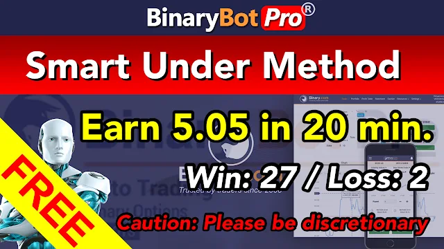 Smart Under Method | Binary Bot | Free Download