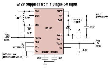 Build a LT3582-12 DC 5V to 12V DC Converter