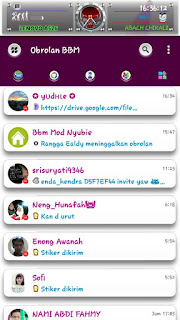 BBM Mod Purple for Android Download Gratis