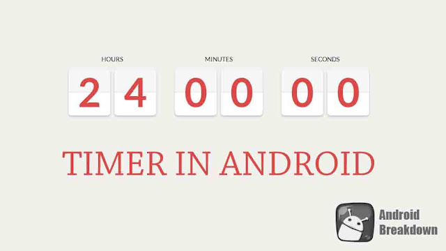 How To Show Timer in Android | How To Set Start Time in Chronometer in Android | Android Breakdown