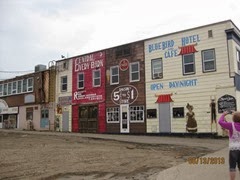 Murals on walls in Dawson Creek