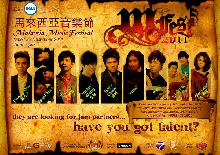The inaugural Malaysia Music Festival or MFest 2011 is a unique music 