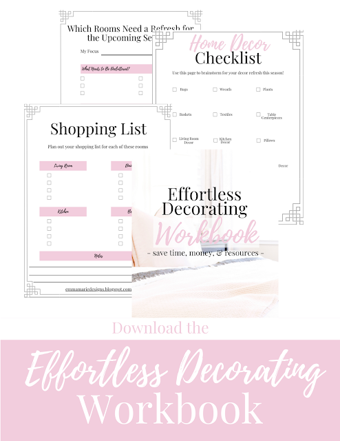 effortless home decor workbook