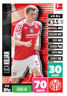 Topps Match Attax Bundesliga Extra 2020-2021 1.FSV Mainz 05 Set