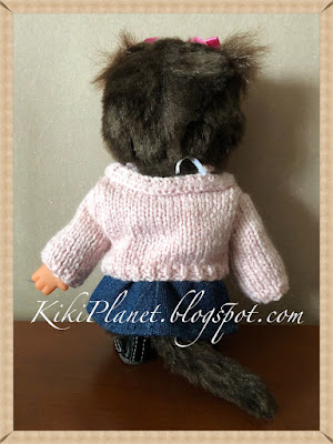 kiki monchhichi pull tricot knitting handmade fait main vêtement 