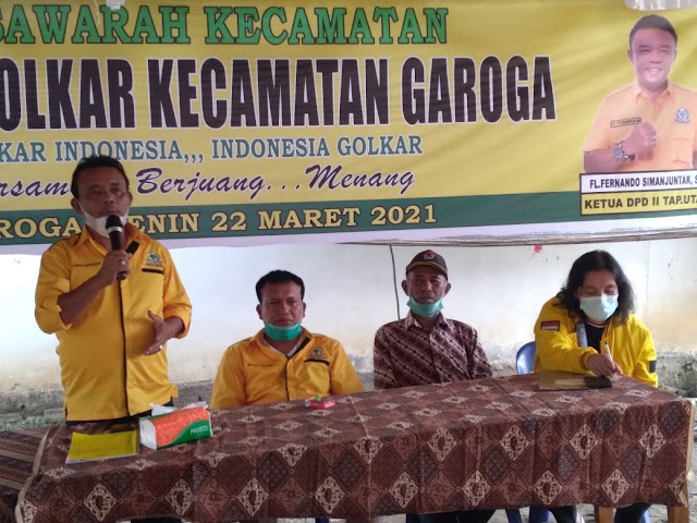 Bangkit Pasaribu Siap Kembangkan Partai Golkar di Garoga