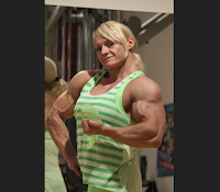 Female Bodybuilder Brigita Brezovac Super big ripped blonde