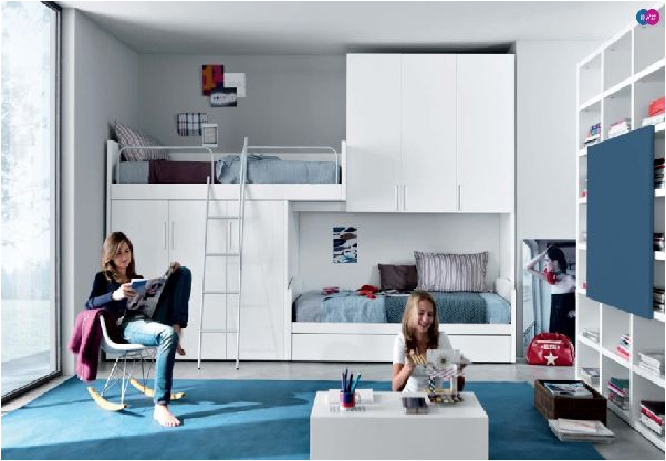 Bunk Beds for Teenage Girls Bedroom Ideas