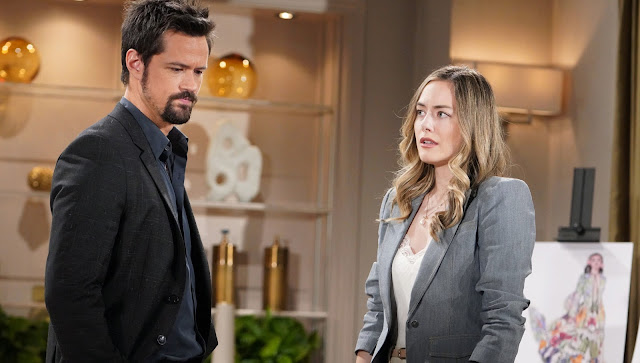 Hope and Thomas on The Bold and the Beautiful on May 12, 2023