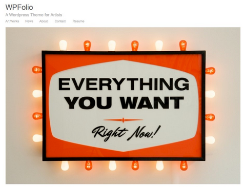 wpfolio wordpress portfolio