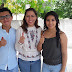 Zhazil Méndez acude a votar con su familia