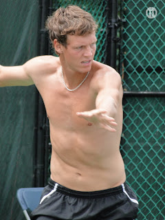 Tomas Berdych Shirtless at Cincinnati Open 2009