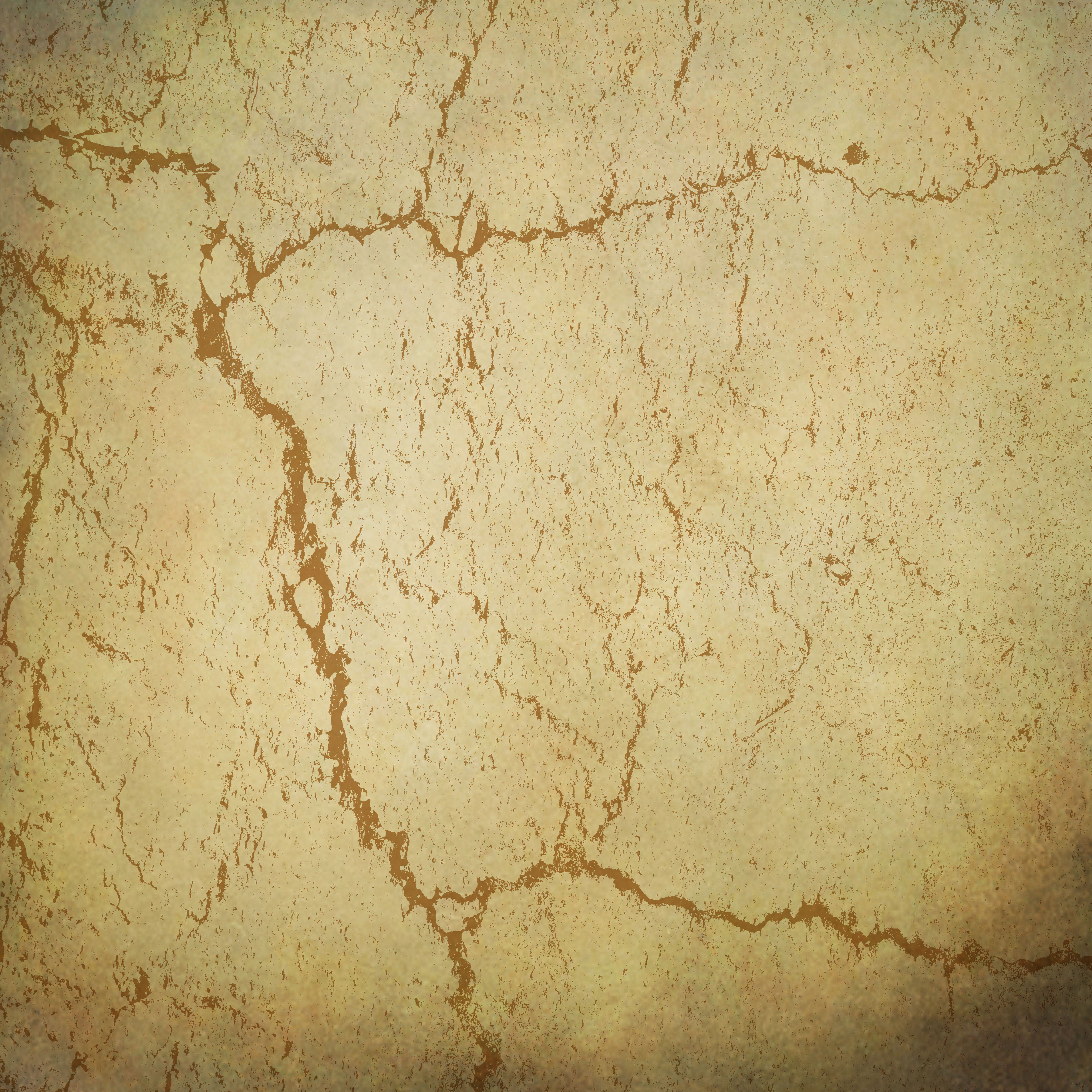 texture of old wall with a cracked golden paint. Stock Photo