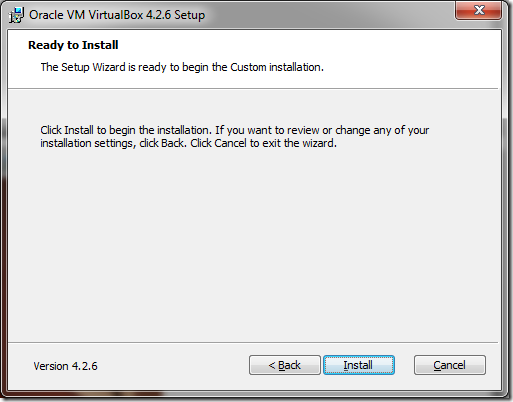 Установка VirtualBox, шаг 5