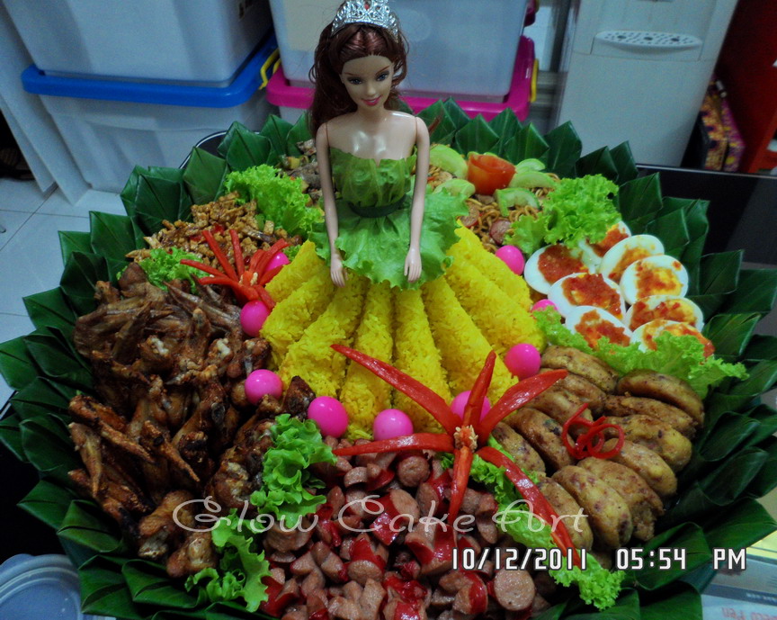 Mommy Cake and Cookies GLOW CAKE ART Tumpeng Barbie  