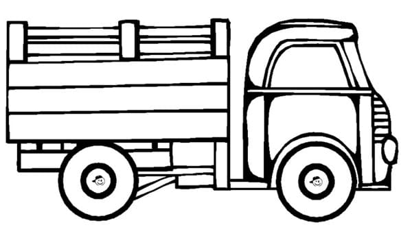 10 Desenhos de caminhão e carreta para colorir!