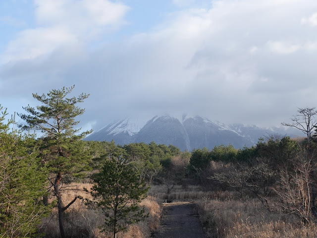 鳥取県道52号岸本江府線　大山の眺望