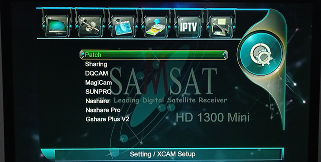 SAMSAT HD 1300 MINI 1506G 1G 8M NEW SOFTWARE WITH G-SHEARE-PLUS V2 OPTION