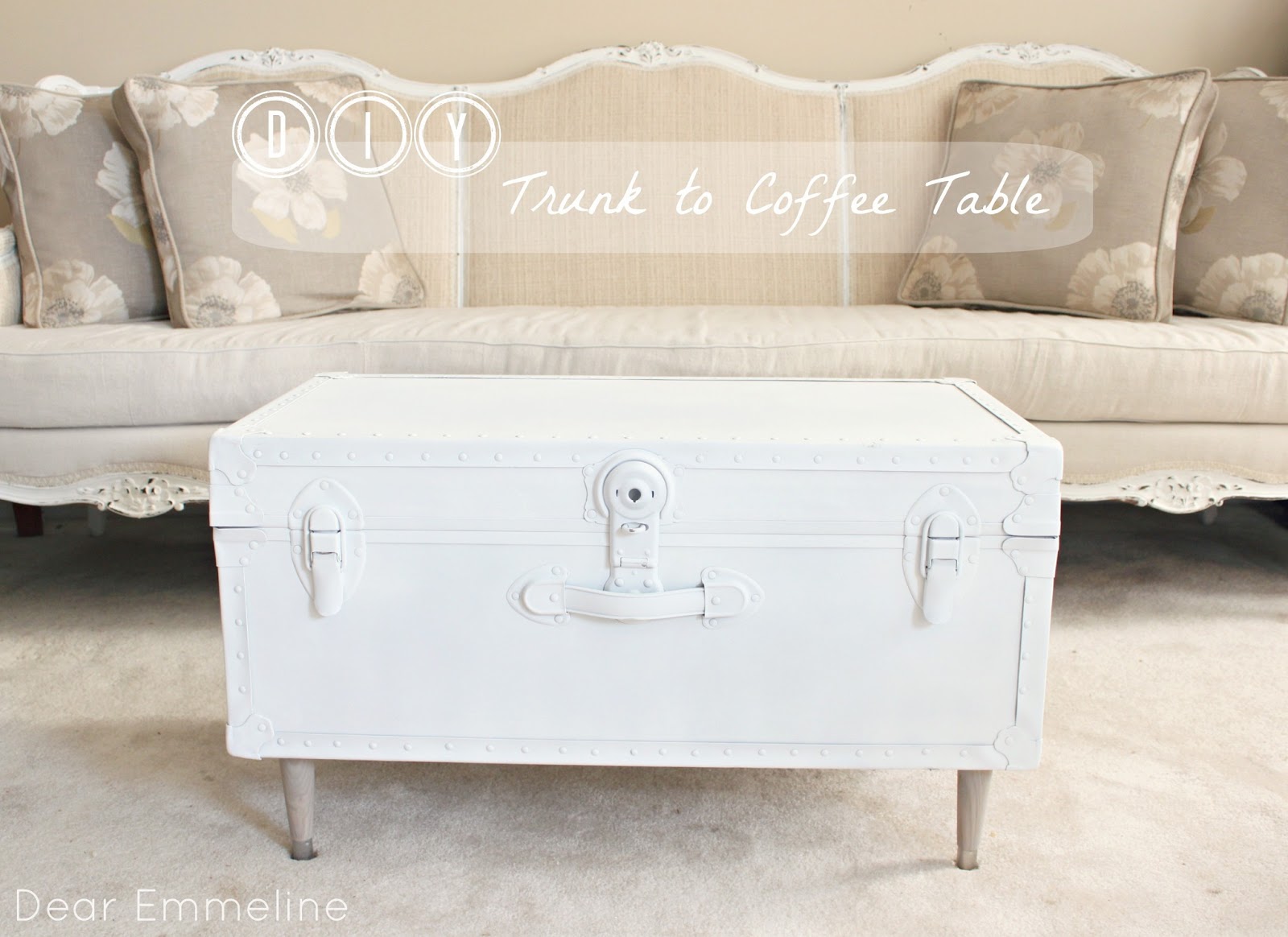 Guest Post: Dear Emmeline - DIY Trunk Coffee Table - The ...