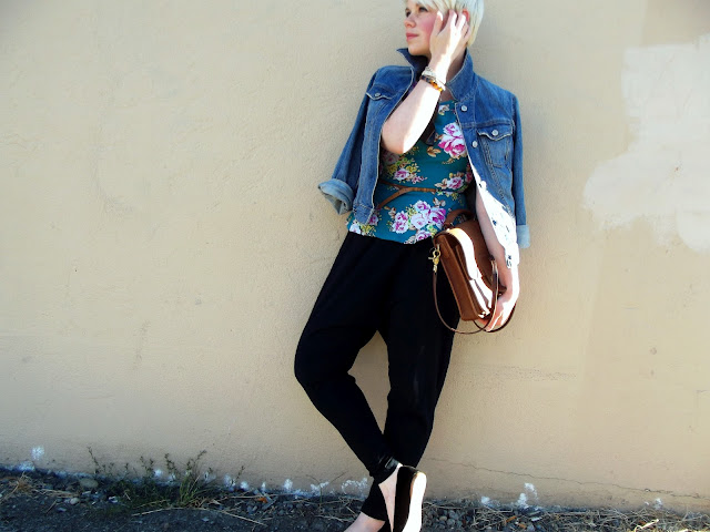 vintage coach, fall trends, floral peplum, in style, seattle street style, what i wore