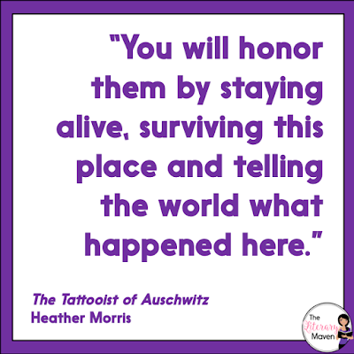 Despite initial struggles with the writing style and feelings of  disconnect from the main character, The Tattooist of Auschwitz by Heather Morris is the story of Lale’s life at camps, a series of amazing coincidences that will draw you in as a reader. The novel is based on the real life experiences of the man who served as a tattooist at Auschwitz. Read on for more of my review and ideas for classroom application.