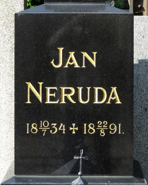 Grave of Jan Neruda (1834-1891), Vyšehradský hřbitov (Vyšehrad Cemetery), K Rotundě, Vyšehrad, Prague