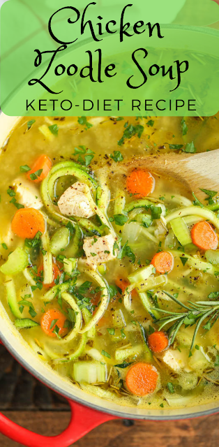 Chicken Zoodle Soup Keto Recipe