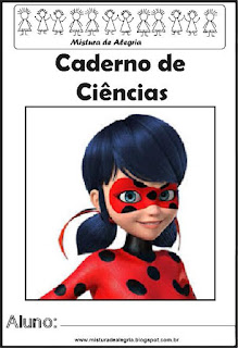 Capa para caderno Ladybug