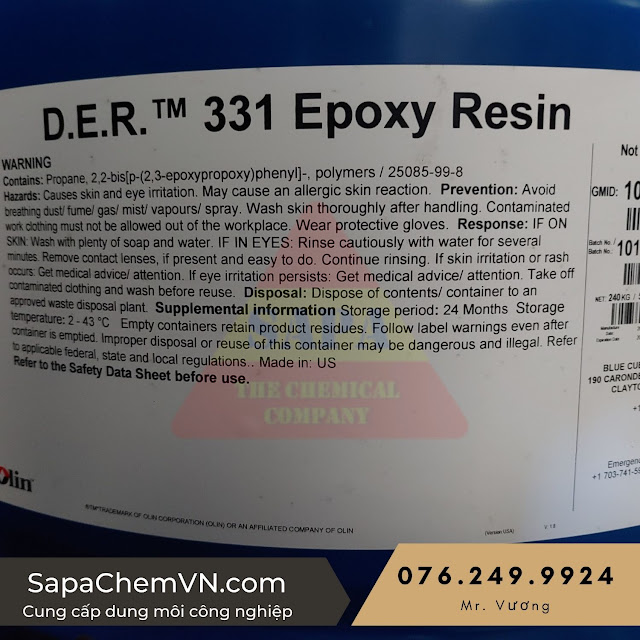 Olin Epoxy Resin (DER 331) - Phụ gia sơn 01