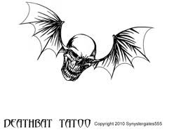 tribal bat tattoo art and deathbat tribal tattoo 