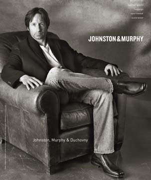 David Duchovny la nueva imagen de Johnston & Murphy