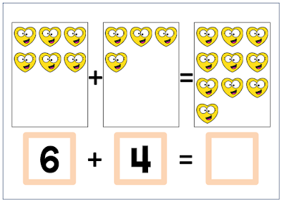 Math Activity Addition Subtraction Hearts Emotions