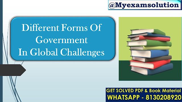 How do different forms of government address global challenges