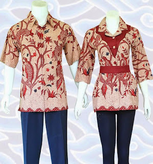 model baju batik pekalongan modern terbaru