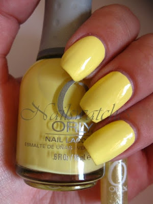 orly lemonade pastel yellow nail polish creme