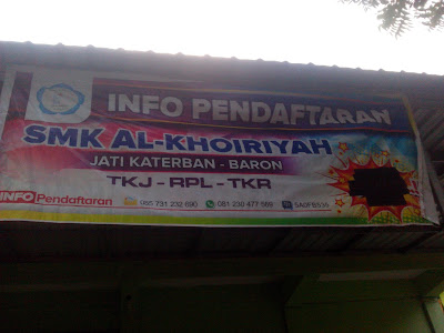 SMK Al - Khoiriyah | Jati, Katerban, Baron, Nganjuk ( Mengulas)