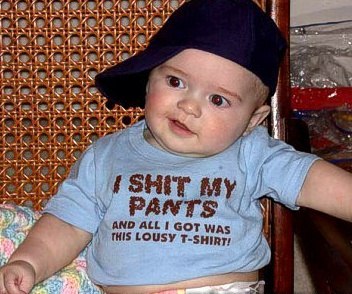  Funny Baby Expression with Black Hat