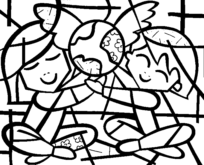 Download Desenhos Romero Britto Para Colorir