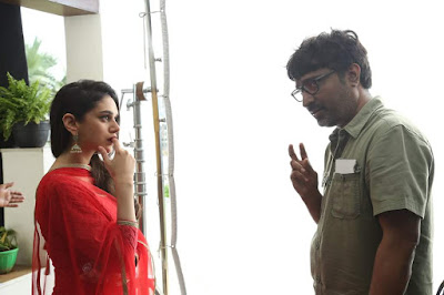 sammohanam movie working stills