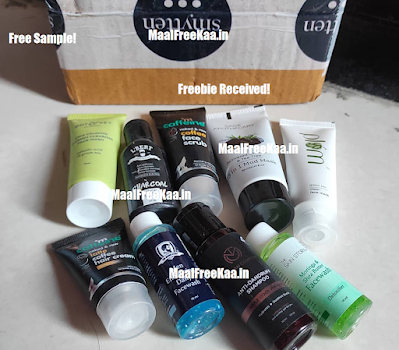 Free Sample gift box received freebie.