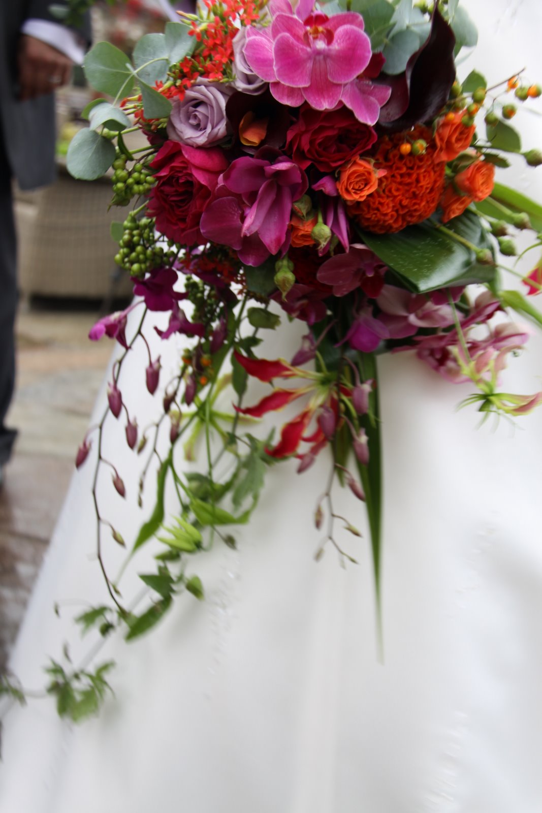 chia orange bridal bouquet